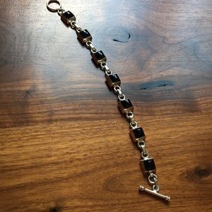 Silpada B0568 Onyx Link Bracelet Retired